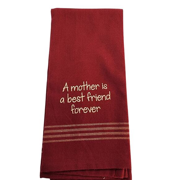 New Set 2 Kitchen Dish Towels 26 x 15 Park Designs 100% Cotton Mom Best Friend - Picture 6 of 9